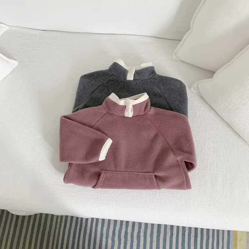 Cotton House - Korean Children Fashion - #magicofchildhood - Fleece Fla One-piece