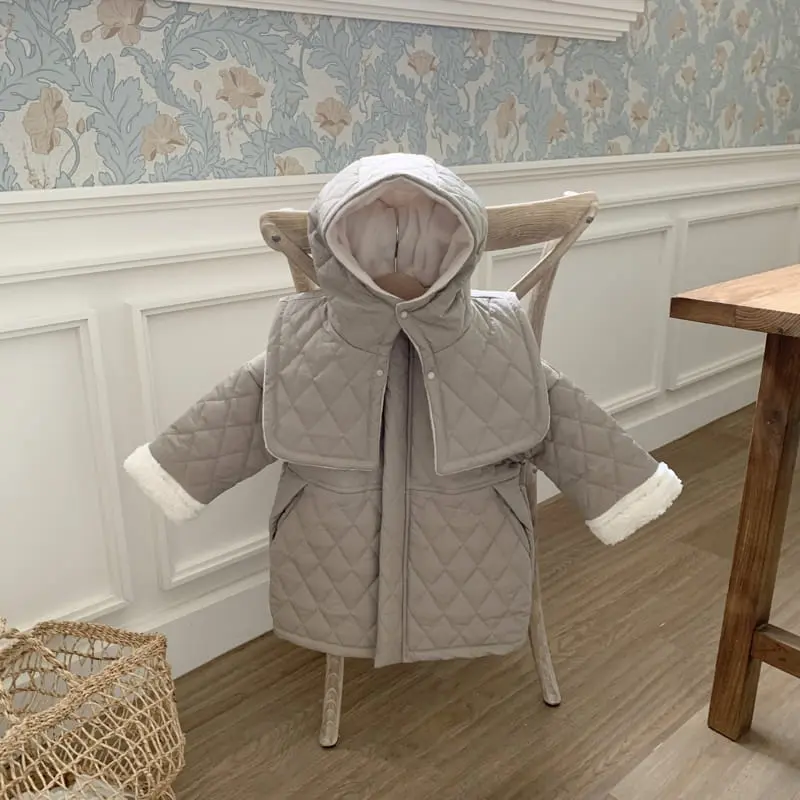 Cotton House - Korean Children Fashion - #magicofchildhood - Lisandra Long Padding Jumper - 12