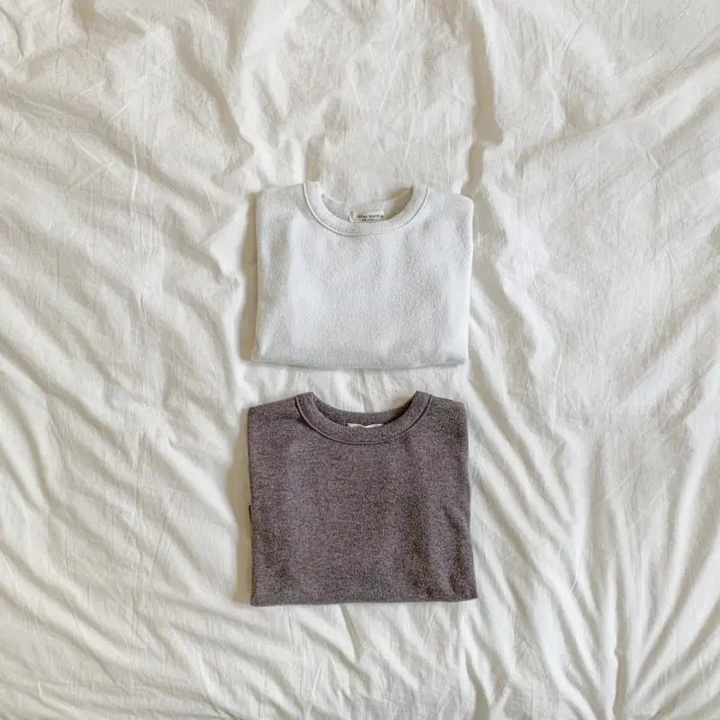 Cotton House - Korean Children Fashion - #prettylittlegirls - Piping Peach Fleece Tee - 3