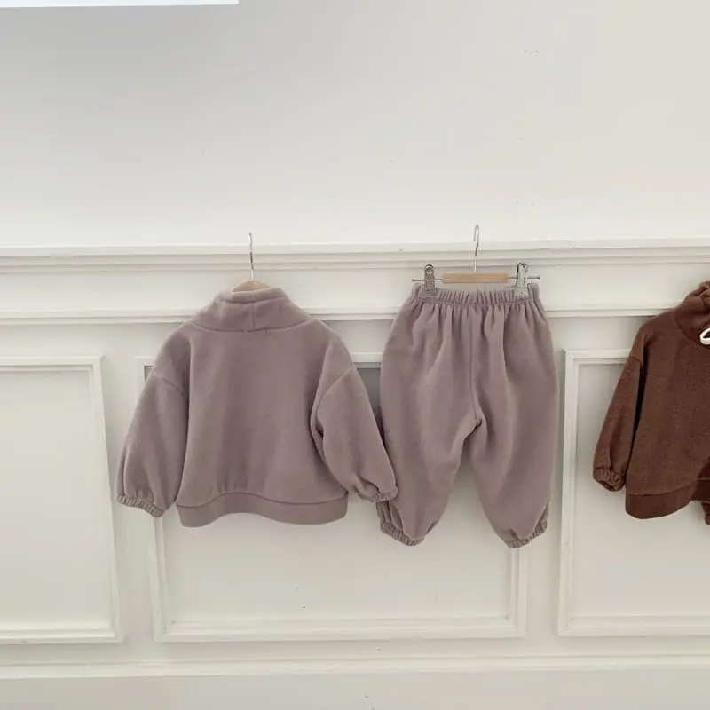 Cotton House - Korean Children Fashion - #todddlerfashion - Fleece Pocket Set - 5