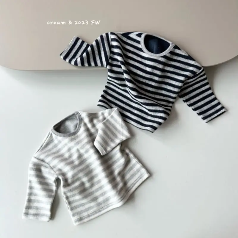 Cream Bbang - Korean Children Fashion - #littlefashionista - Fleece ST Tee - 2