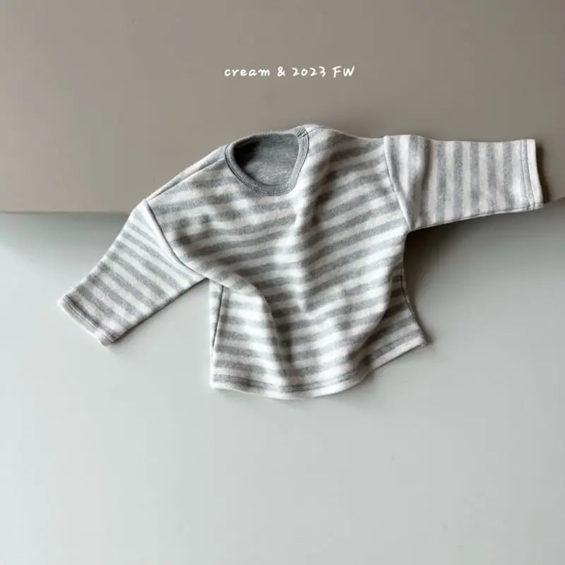 Cream Bbang - Korean Children Fashion - #magicofchildhood - Fleece ST Tee - 3