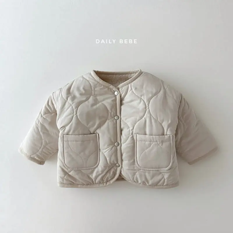 Daily Bebe - Korean Children Fashion - #Kfashion4kids - Quilting Reversible Jumper