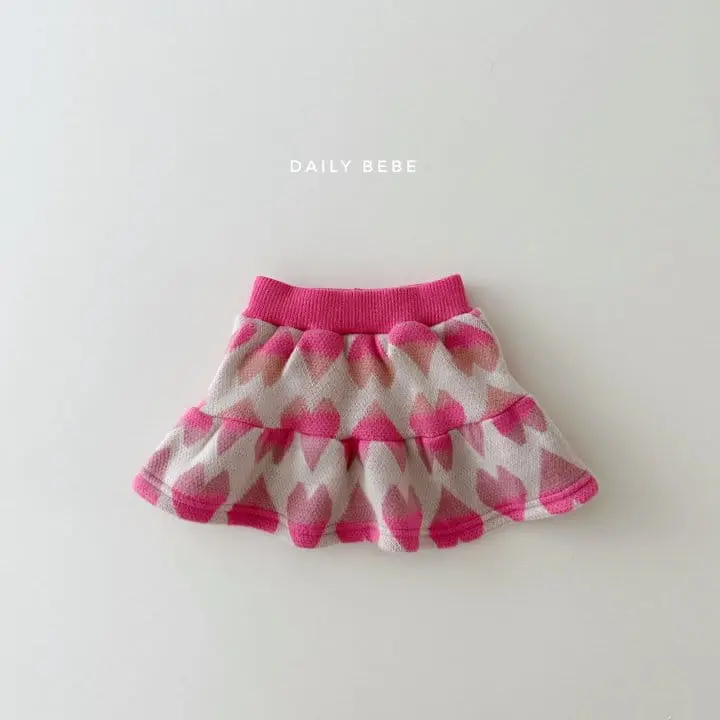Daily Bebe - Korean Children Fashion - #kidzfashiontrend - Heart Jacquard Set - 4