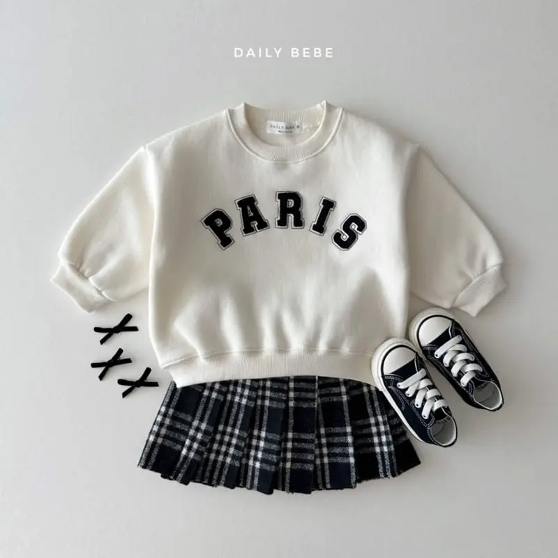 Daily Bebe - Korean Children Fashion - #fashionkids - Paris Bookle Sweatshirt - 3