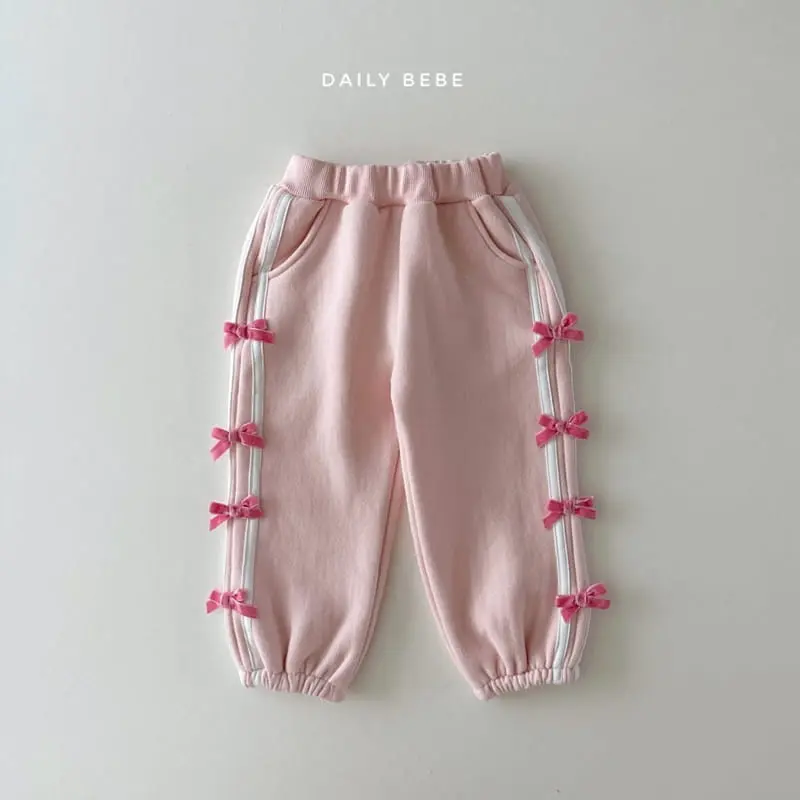 Daily Bebe - Korean Children Fashion - #kidzfashiontrend - Ribbon Pants