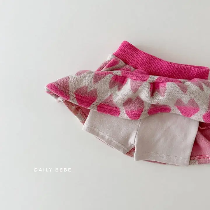 Daily Bebe - Korean Children Fashion - #littlefashionista - Heart Jacquard Set - 5