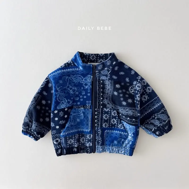 Daily Bebe - Korean Children Fashion - #magicofchildhood - Pattern Zip-up - 5