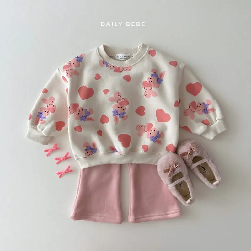 Daily Bebe - Korean Children Fashion - #stylishchildhood - Fleece Pattern Sweatshirt - 2