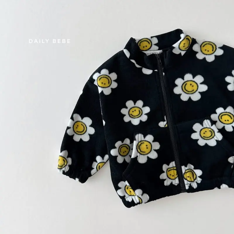 Daily Bebe - Korean Children Fashion - #todddlerfashion - Pattern Zip-up - 8