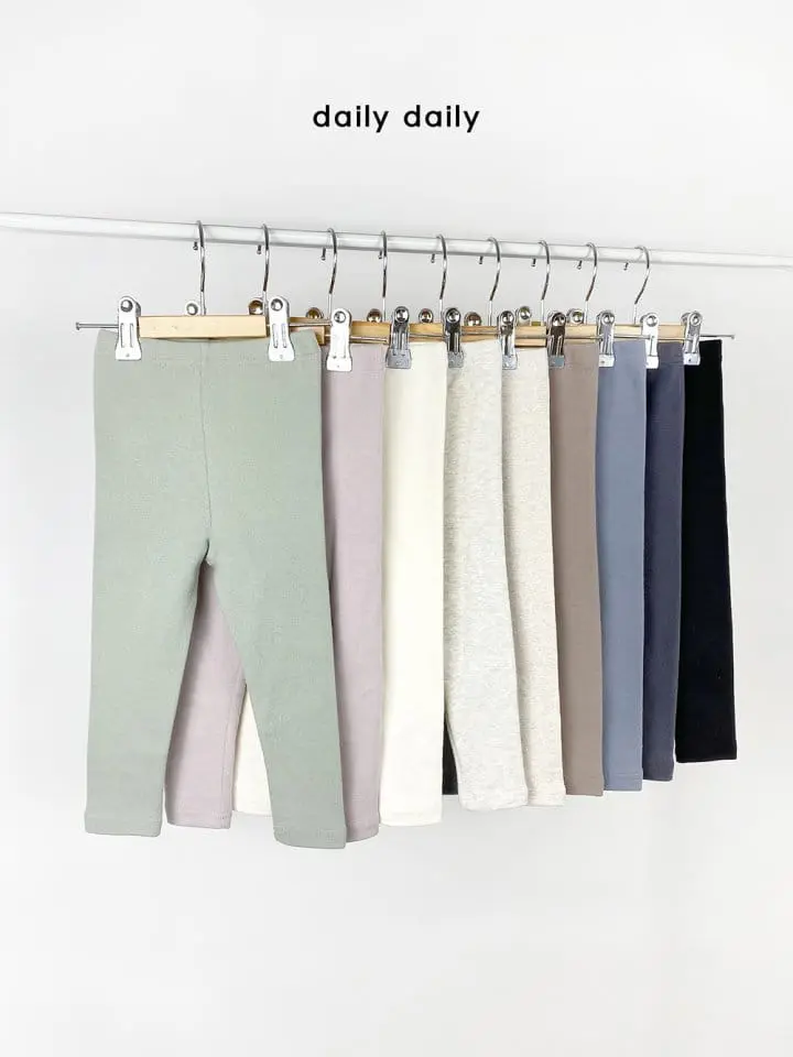 Daily Daily - Korean Children Fashion - #childofig - Kid Cozy Fleece Leggings - 11