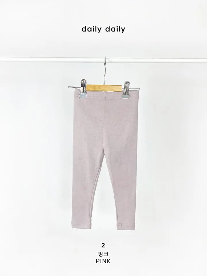 Daily Daily - Korean Children Fashion - #kidsshorts - Kid Cozy Fleece Leggings - 3