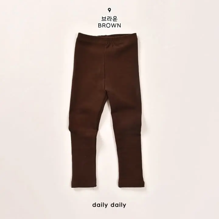 Daily Daily - Korean Children Fashion - #magicofchildhood - Kid Winter Fleece Leggings - 9