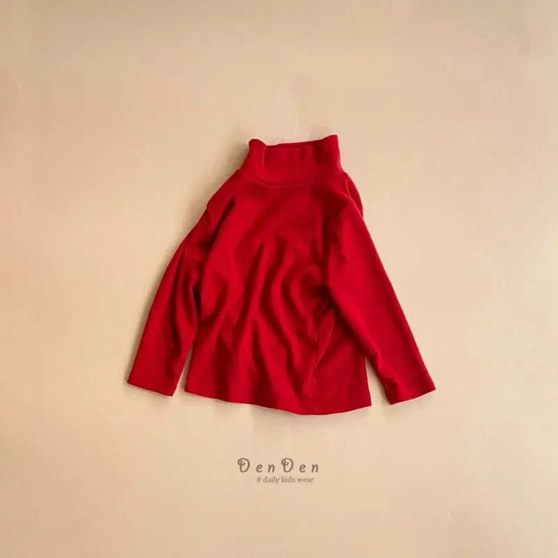 Denden - Korean Children Fashion - #kidzfashiontrend - Lavel Turtleneck Tee - 4