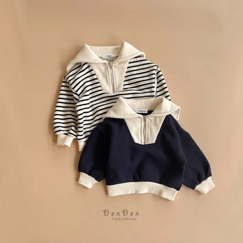 Denden - Korean Children Fashion - #kidsstore - St Sailor Collar Tee - 5