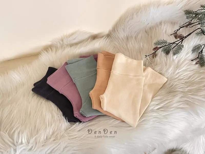 Denden - Korean Children Fashion - #todddlerfashion - Warm Butter Leggings - 2