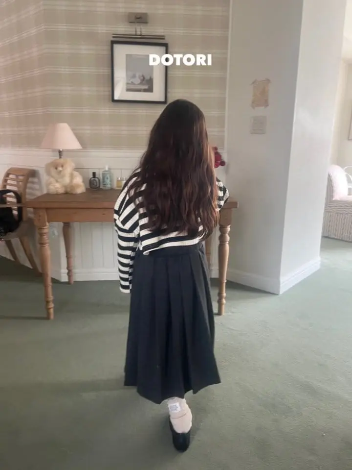 Dotori - Korean Children Fashion - #childofig - Wrinkle Belt Long Skirt - 8