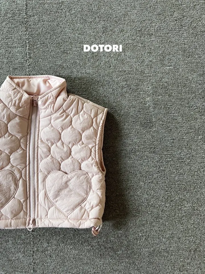 Dotori - Korean Children Fashion - #prettylittlegirls - Quilting Heart Vest - 4
