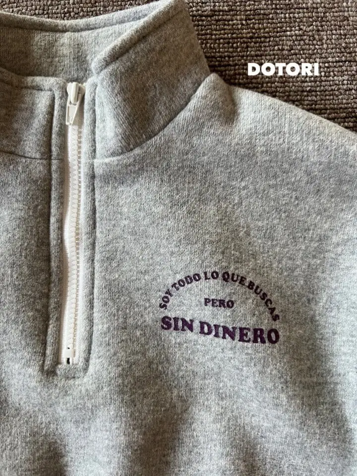 Dotori - Korean Children Fashion - #childofig - Tape Half Zip-up Sweatshirt - 3