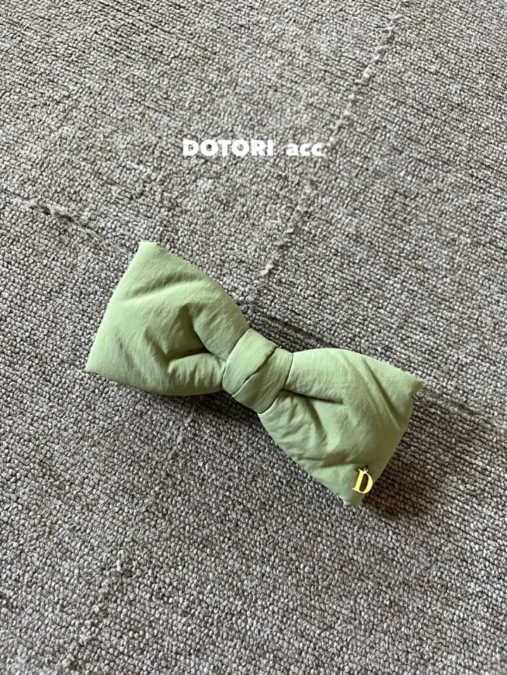 Dotori - Korean Children Fashion - #childrensboutique - Padding Big Ribbon Hairpin - 2