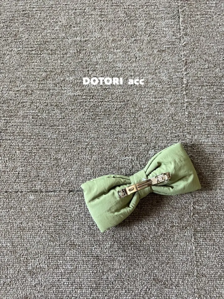 Dotori - Korean Children Fashion - #designkidswear - Padding Big Ribbon Hairpin - 3