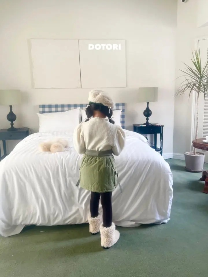 Dotori - Korean Children Fashion - #kidsshorts - Lace Sleeves Puff Tee - 12