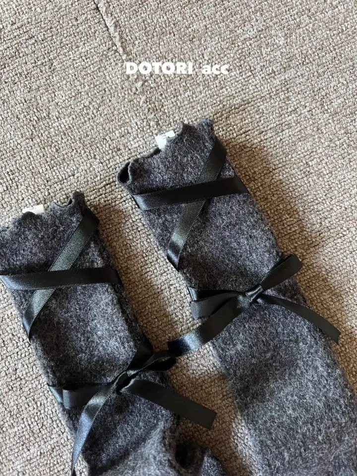 Dotori - Korean Children Fashion - #kidsstore - Ribbon String Knee Socks - 9