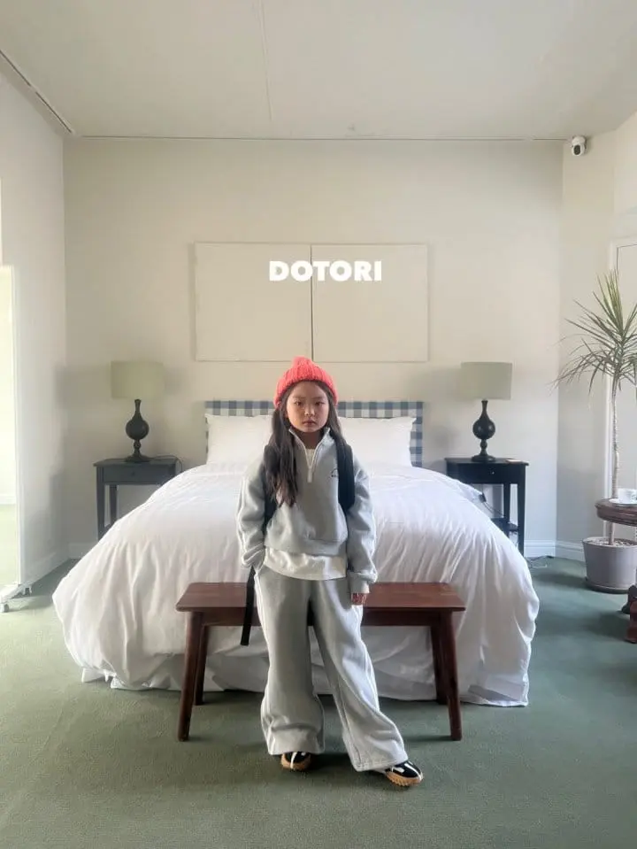Dotori - Korean Children Fashion - #kidzfashiontrend - Tape Half Zip-up Sweatshirt - 11
