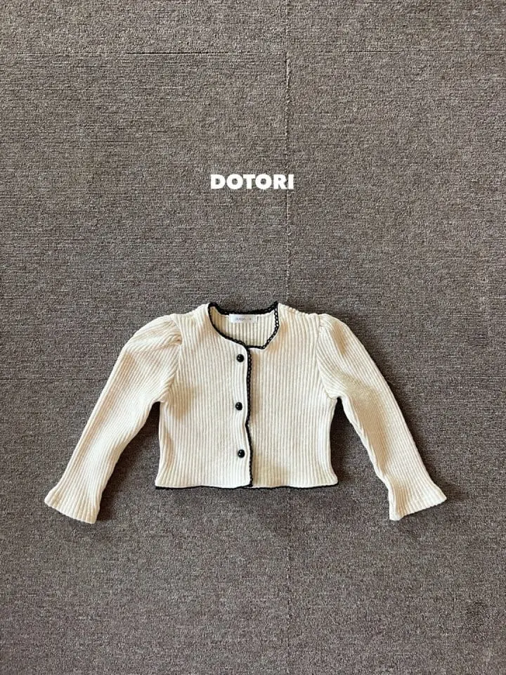 Dotori - Korean Children Fashion - #littlefashionista - Rib Pearl Cardigan - 5