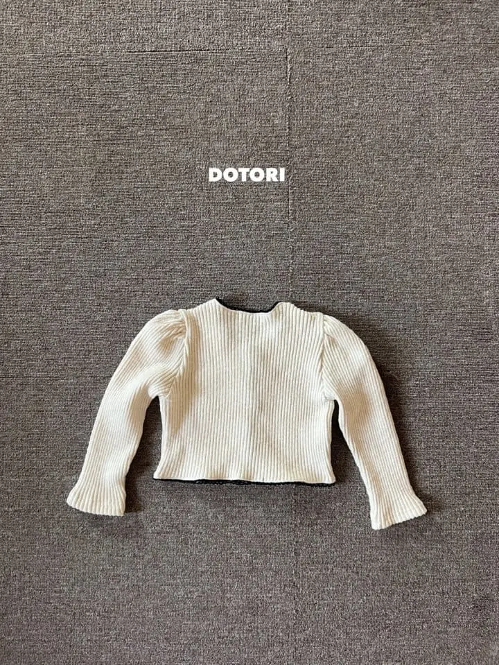 Dotori - Korean Children Fashion - #magicofchildhood - Rib Pearl Cardigan - 6