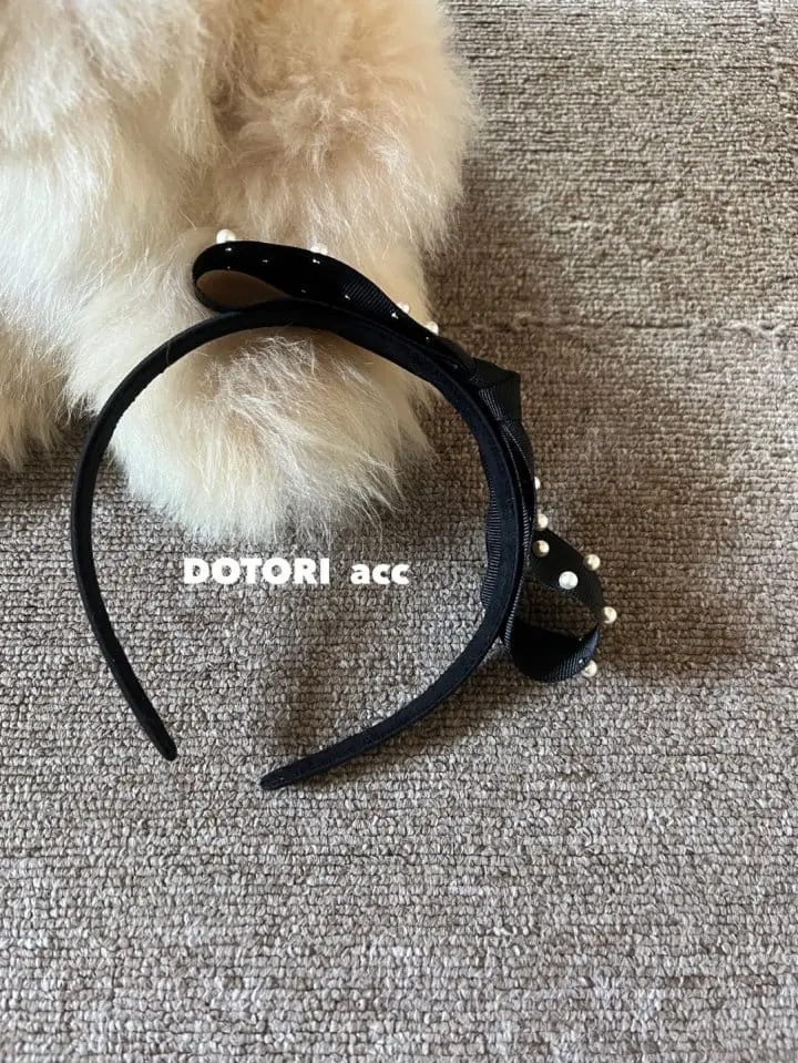 Dotori - Korean Children Fashion - #magicofchildhood - Pearl Hairband - 4