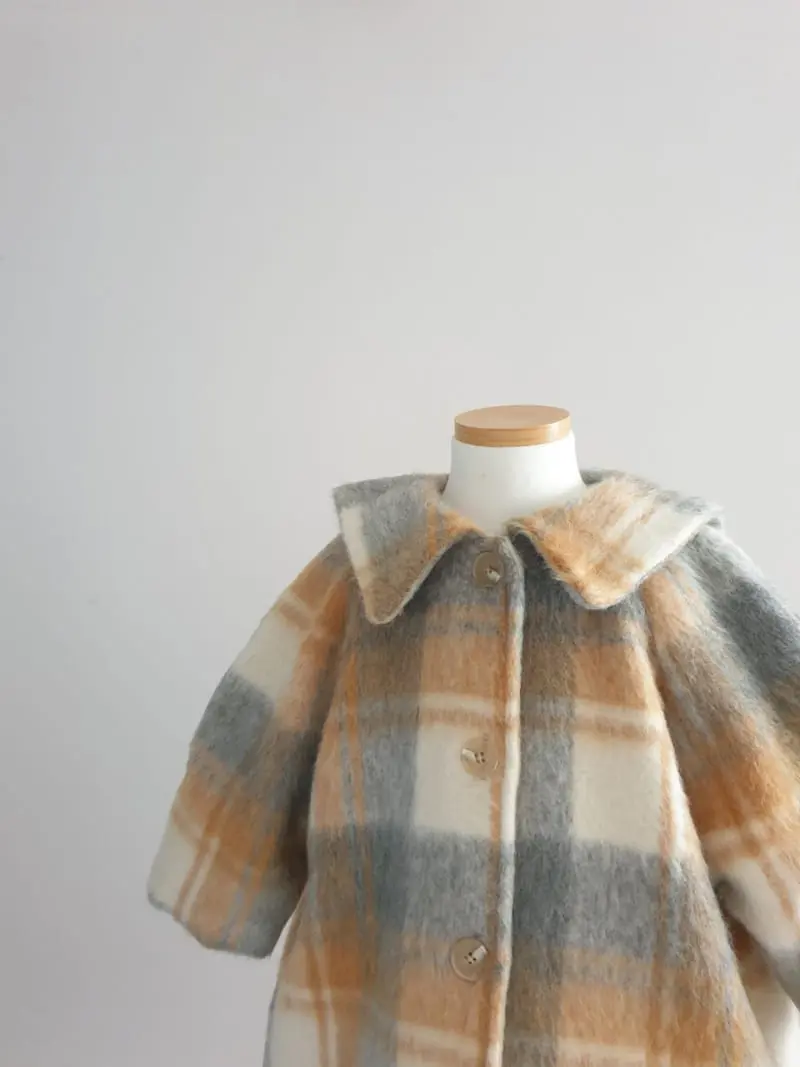 Eclair - Korean Children Fashion - #childofig - Check Coat - 7