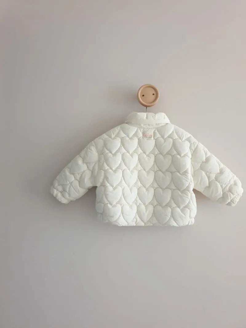 Eclair - Korean Children Fashion - #childofig - Heart Padding Jacket - 5