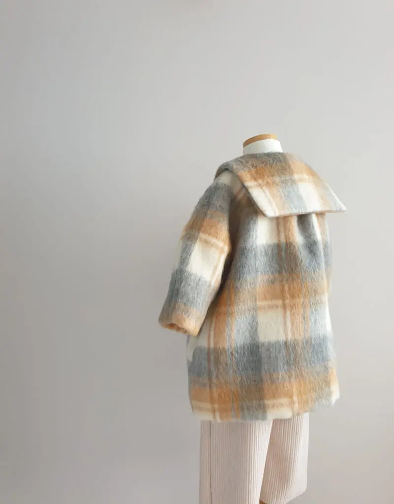 Eclair - Korean Children Fashion - #toddlerclothing - Check Coat - 5