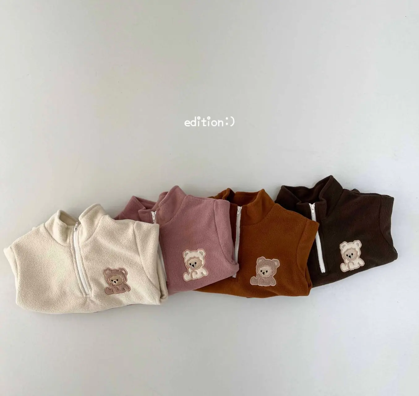 Edition - Korean Children Fashion - #Kfashion4kids - Balloon Bear Fleece Set - 2