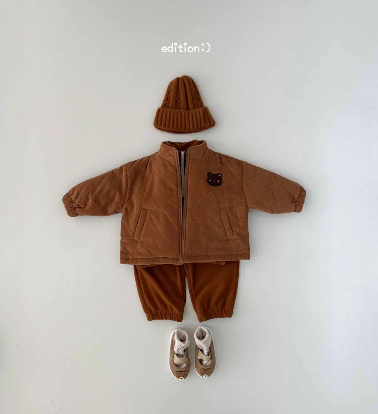 Edition - Korean Children Fashion - #prettylittlegirls - Rib Padding Jacket - 10