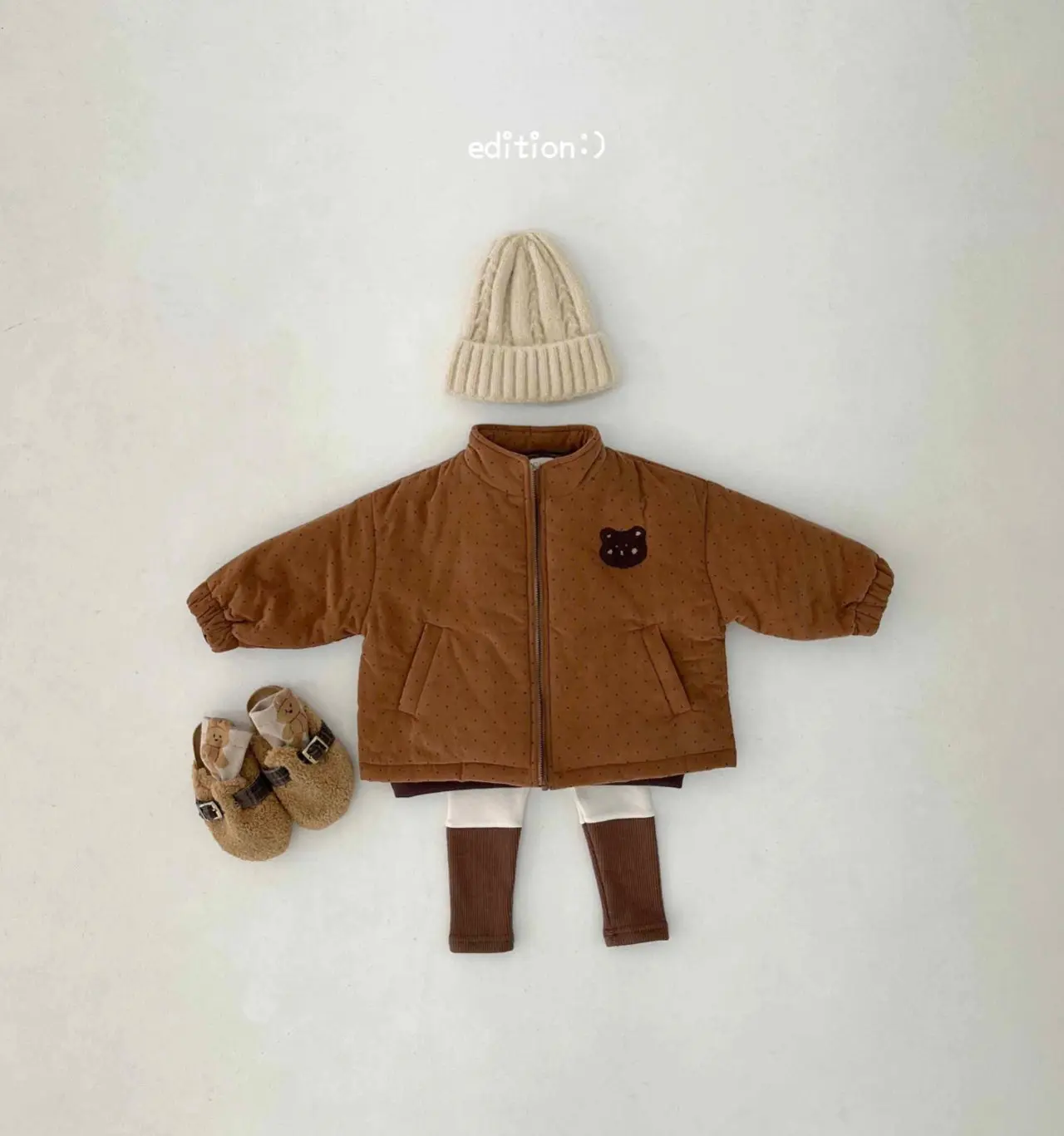 Edition - Korean Children Fashion - #todddlerfashion - Winter Bear Leggings Set - 9