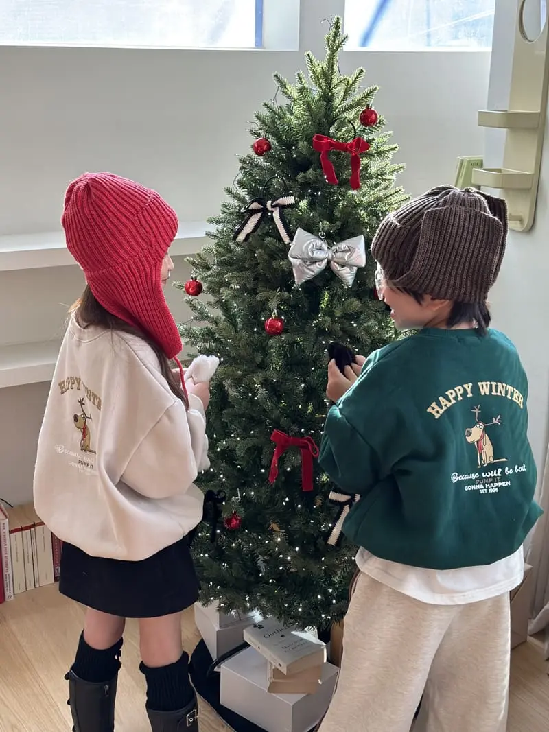 Ellymolly - Korean Children Fashion - #childofig - Winter Rudalph Swearshirt - 5