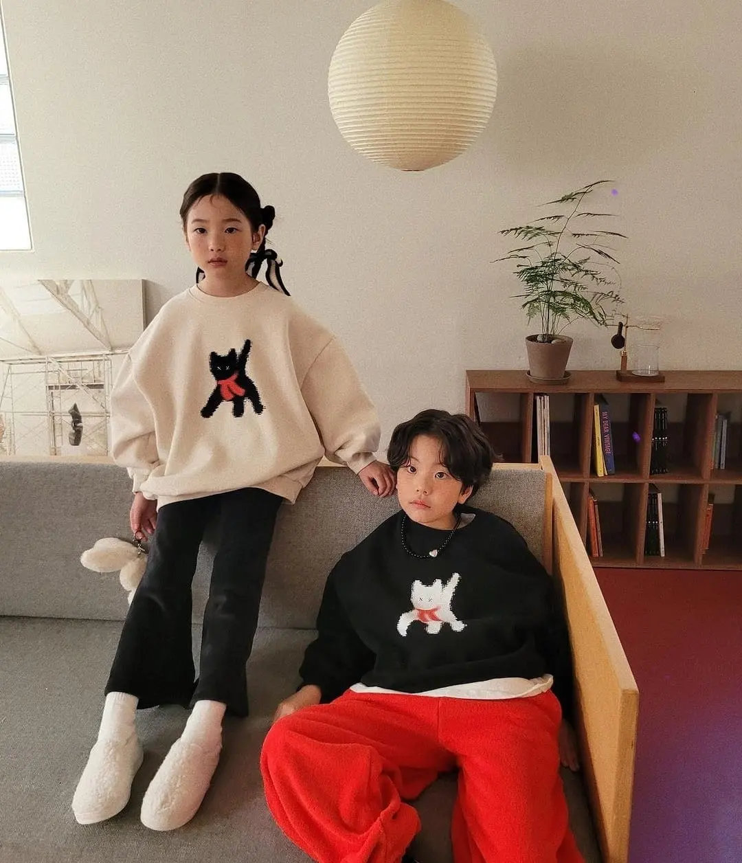 Ellymolly - Korean Children Fashion - #childofig - Winter Mew Swearshirt - 3