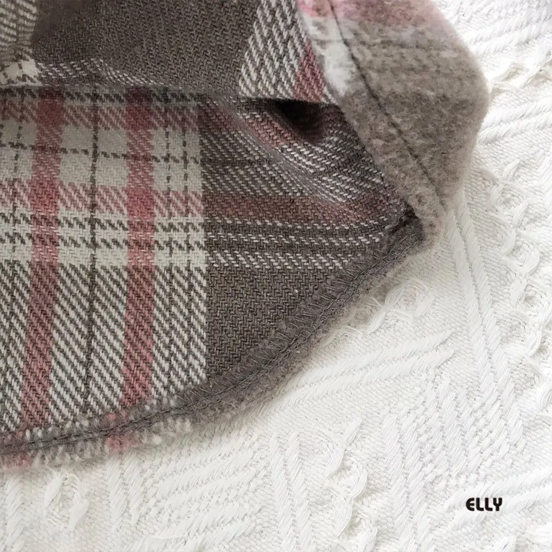 Ellymolly - Korean Children Fashion - #childrensboutique - W Box Check Shirt - 3