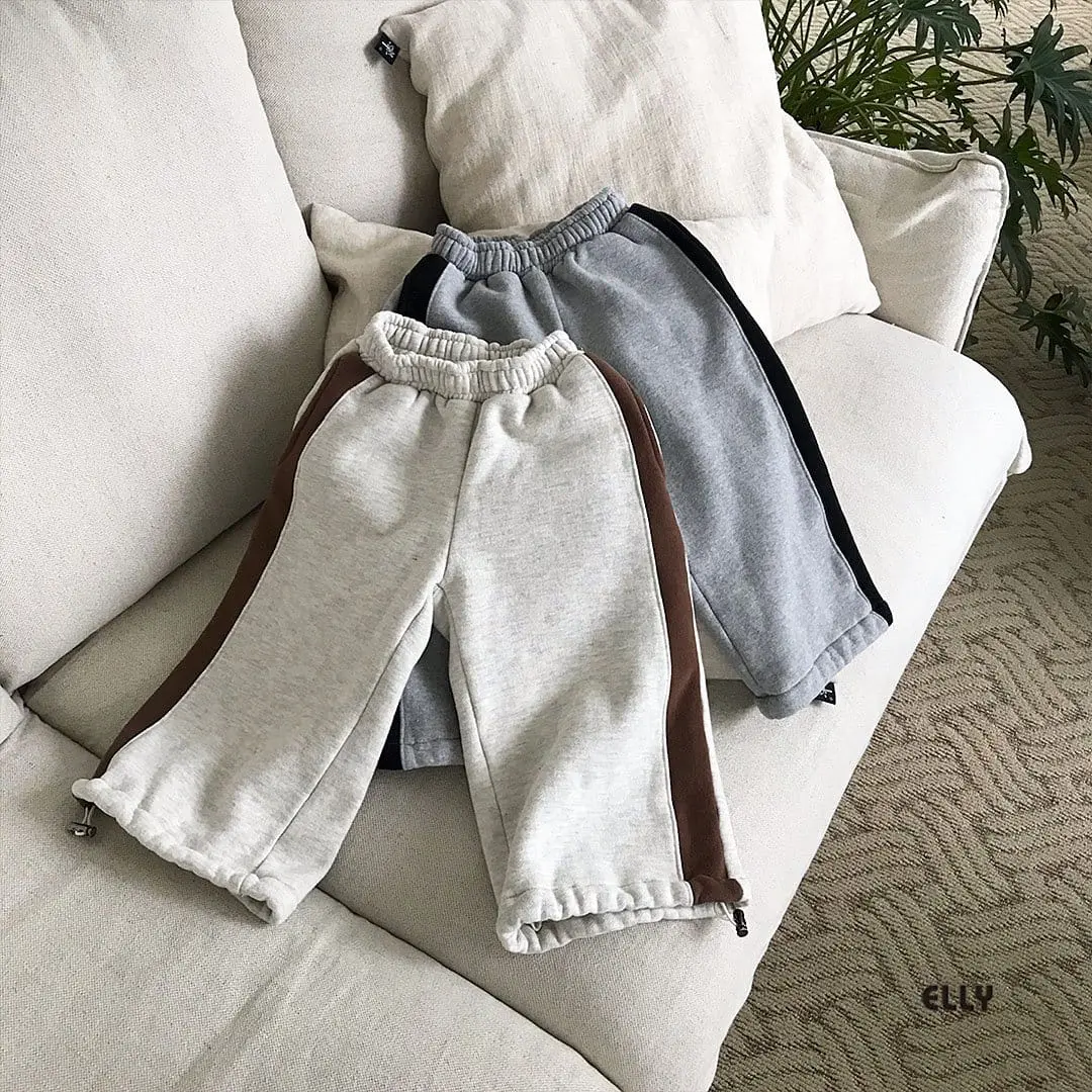 Ellymolly - Korean Children Fashion - #childrensboutique - Arc Color Wide Leg Pants - 2