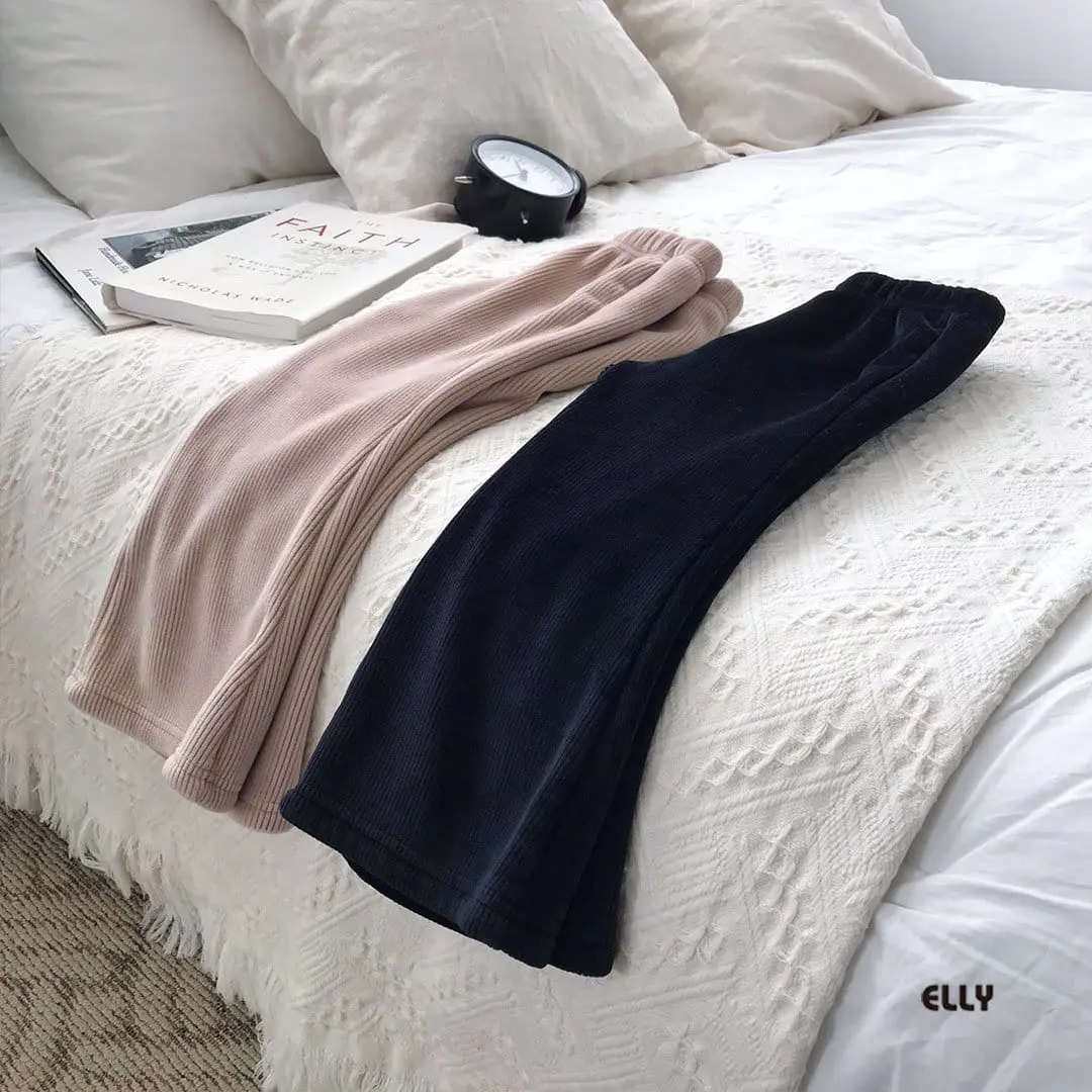 Ellymolly - Korean Children Fashion - #discoveringself - Mink Boots Cut Pants - 2