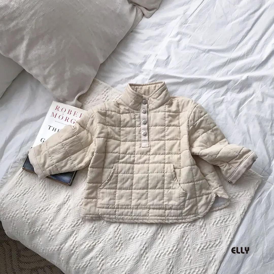 Ellymolly - Korean Children Fashion - #discoveringself - Atom Padding Half Zip-Up