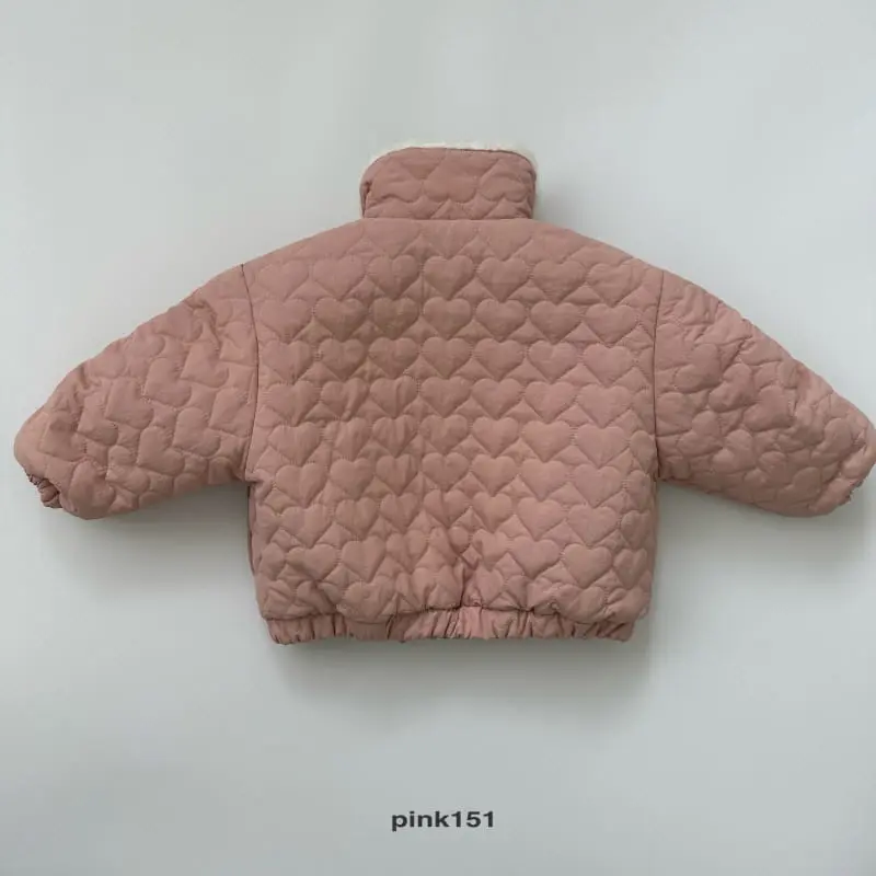 Ellymolly - Korean Children Fashion - #fashionkids - Ribbon Heart Padding - 3