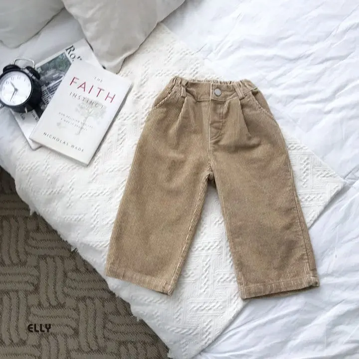 Ellymolly - Korean Children Fashion - #kidsshorts - Pig Rib Abeng Pants - 2