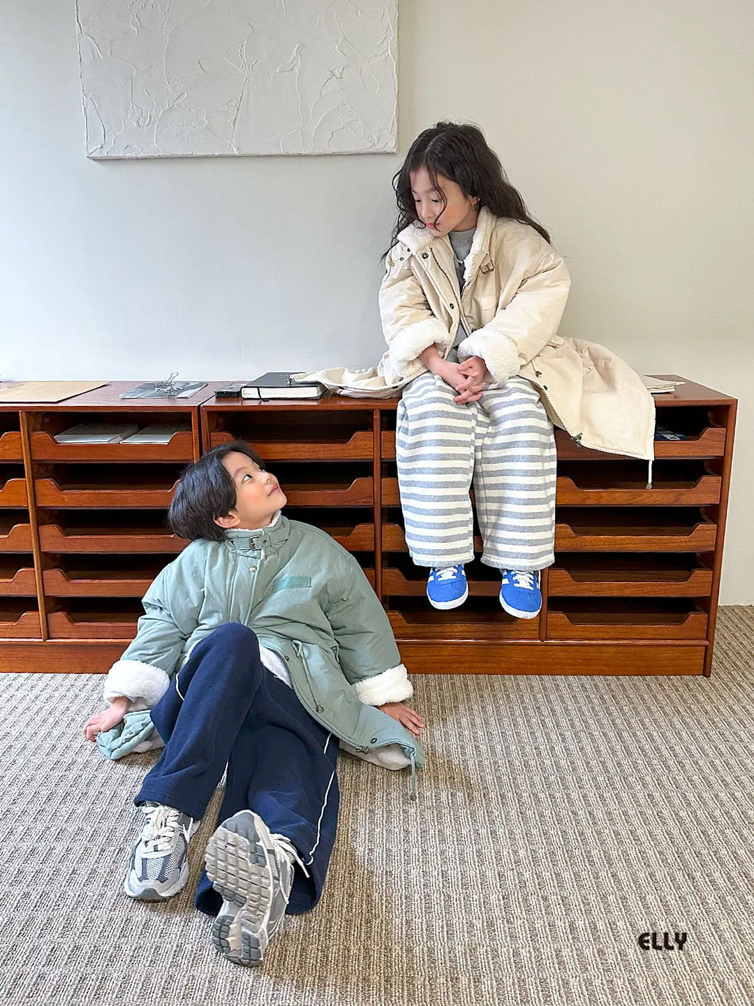 Ellymolly - Korean Children Fashion - #kidsstore - Two Over Long Jumper