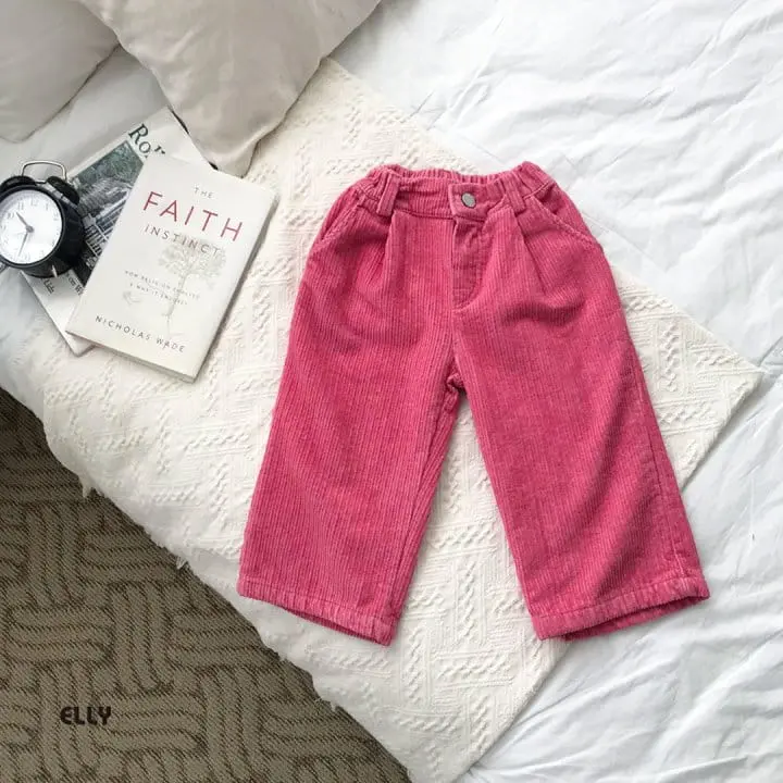 Ellymolly - Korean Children Fashion - #kidsstore - Pig Rib Abeng Pants - 3
