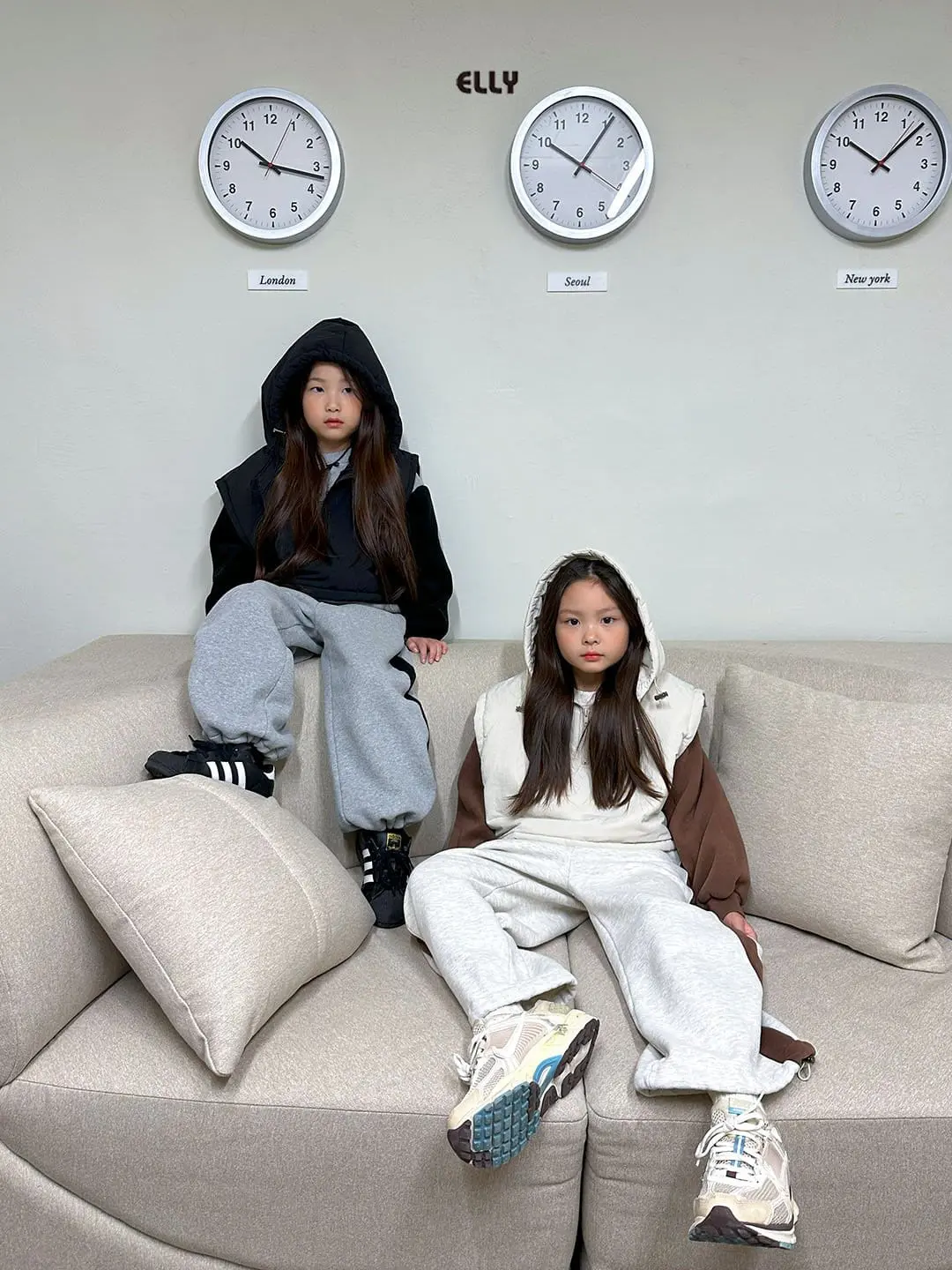 Ellymolly - Korean Children Fashion - #kidzfashiontrend - Arc Color Wide Leg Pants - 8
