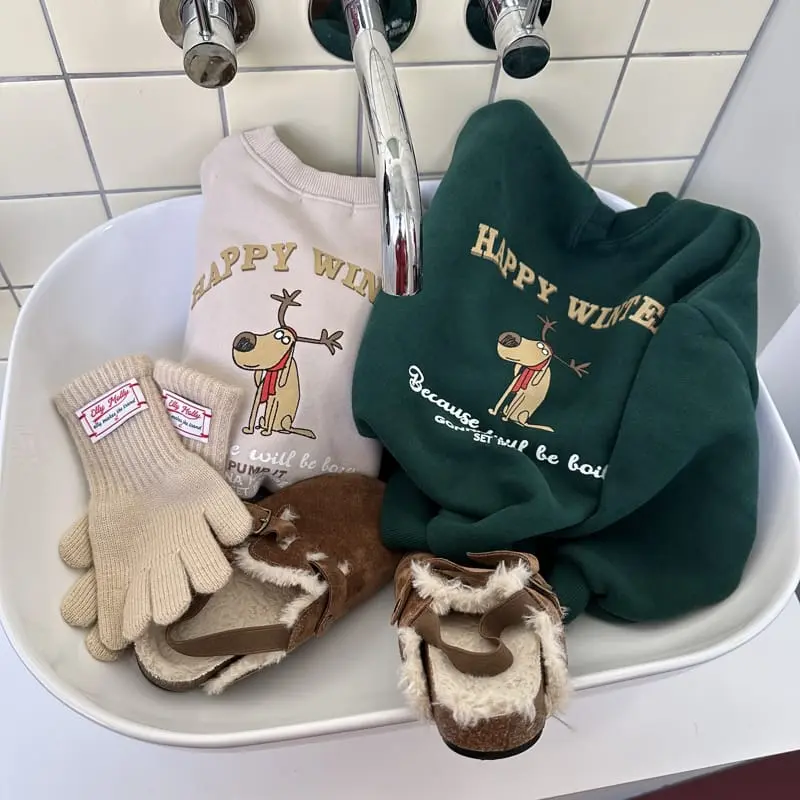 Ellymolly - Korean Children Fashion - #magicofchildhood - Winter Rudalph Swearshirt