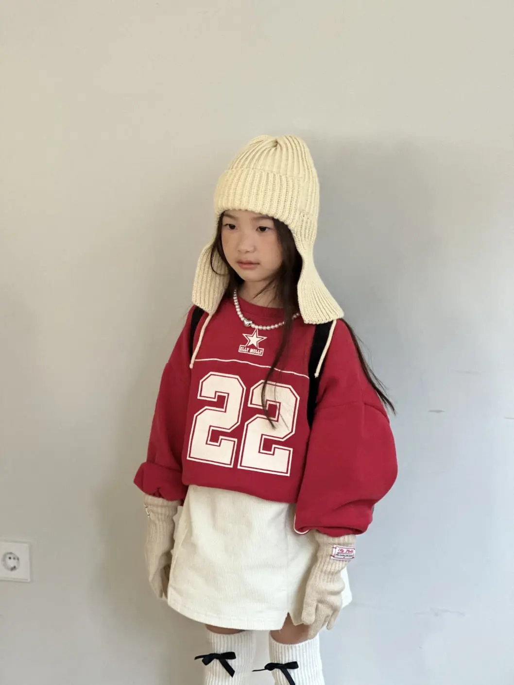 Ellymolly - Korean Children Fashion - #prettylittlegirls - 22Line Slit Sweatshirt - 2